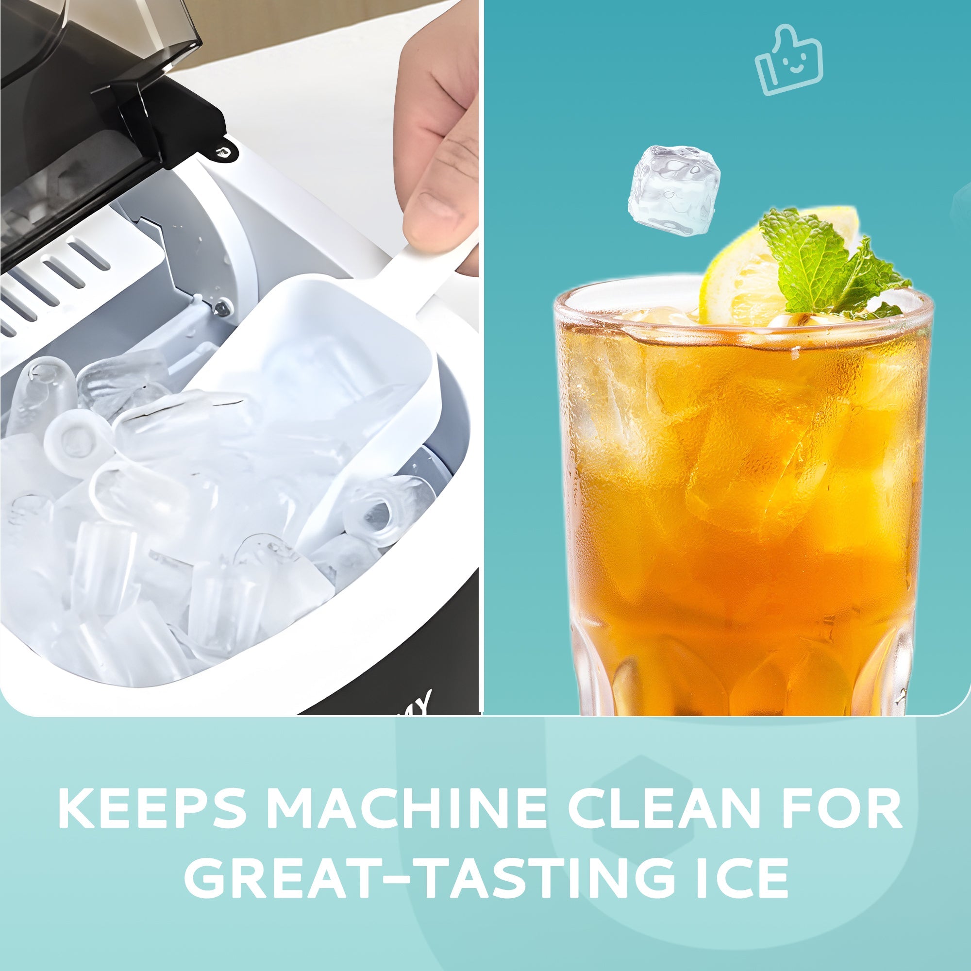 Euhomy Ice Maker Cleaner - 16/32 Fl OZ, Safe and Odor Free,  Powerful Cleansing, Universal Compatibility for Ice Makers