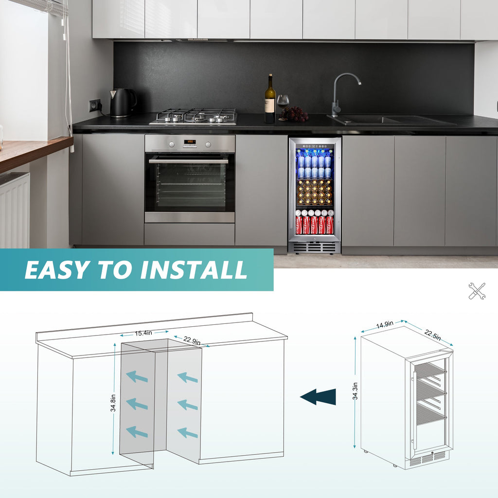 Euhomy Splash 126 Beverage Refrigerator