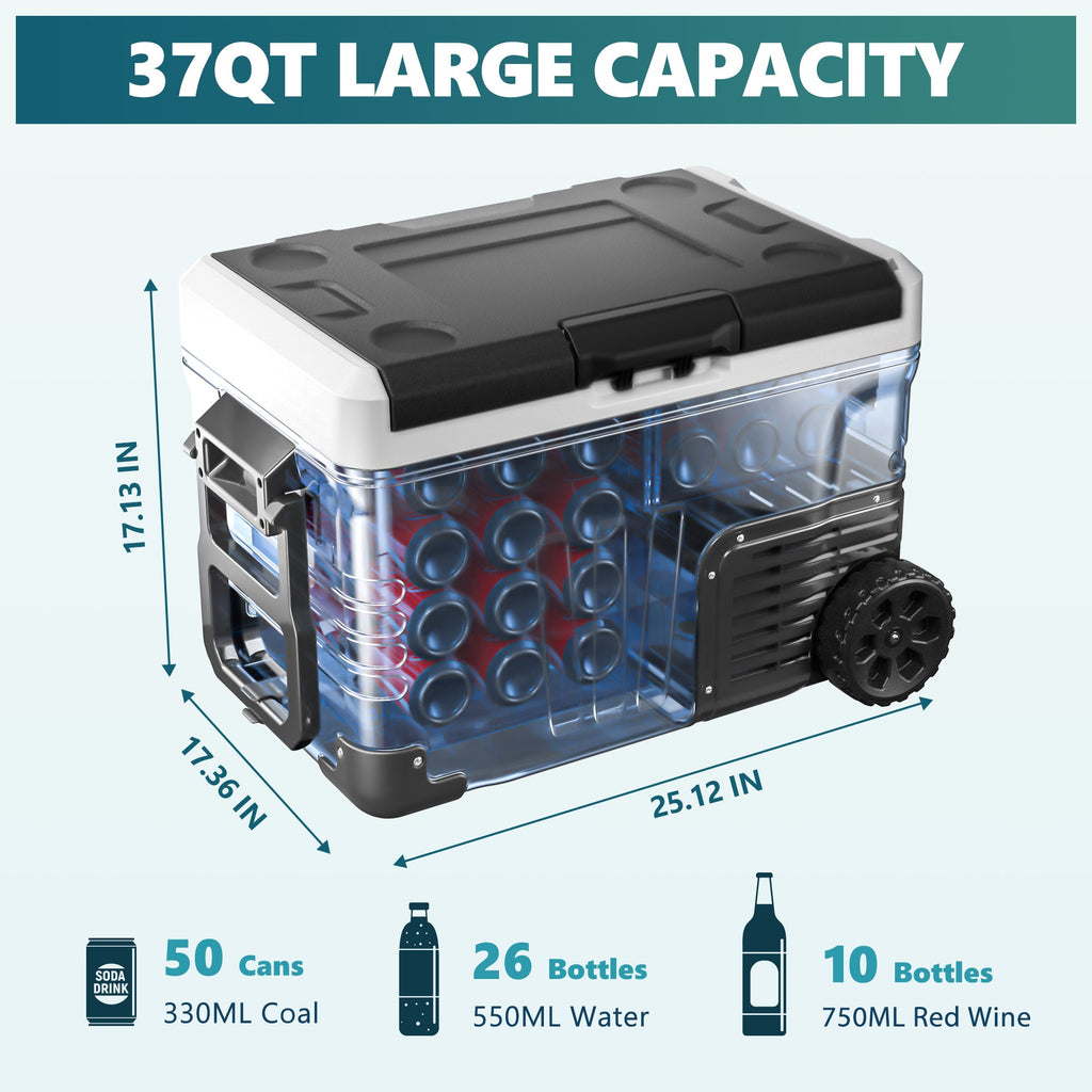 Euhomy Rover W2 Car Refrigerator (37QT/53QT)