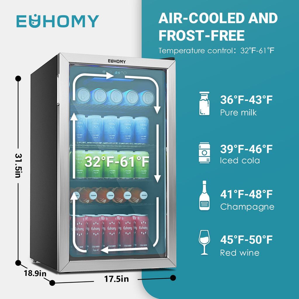 Euhomy Fizz 110 Beverage Refrigerator