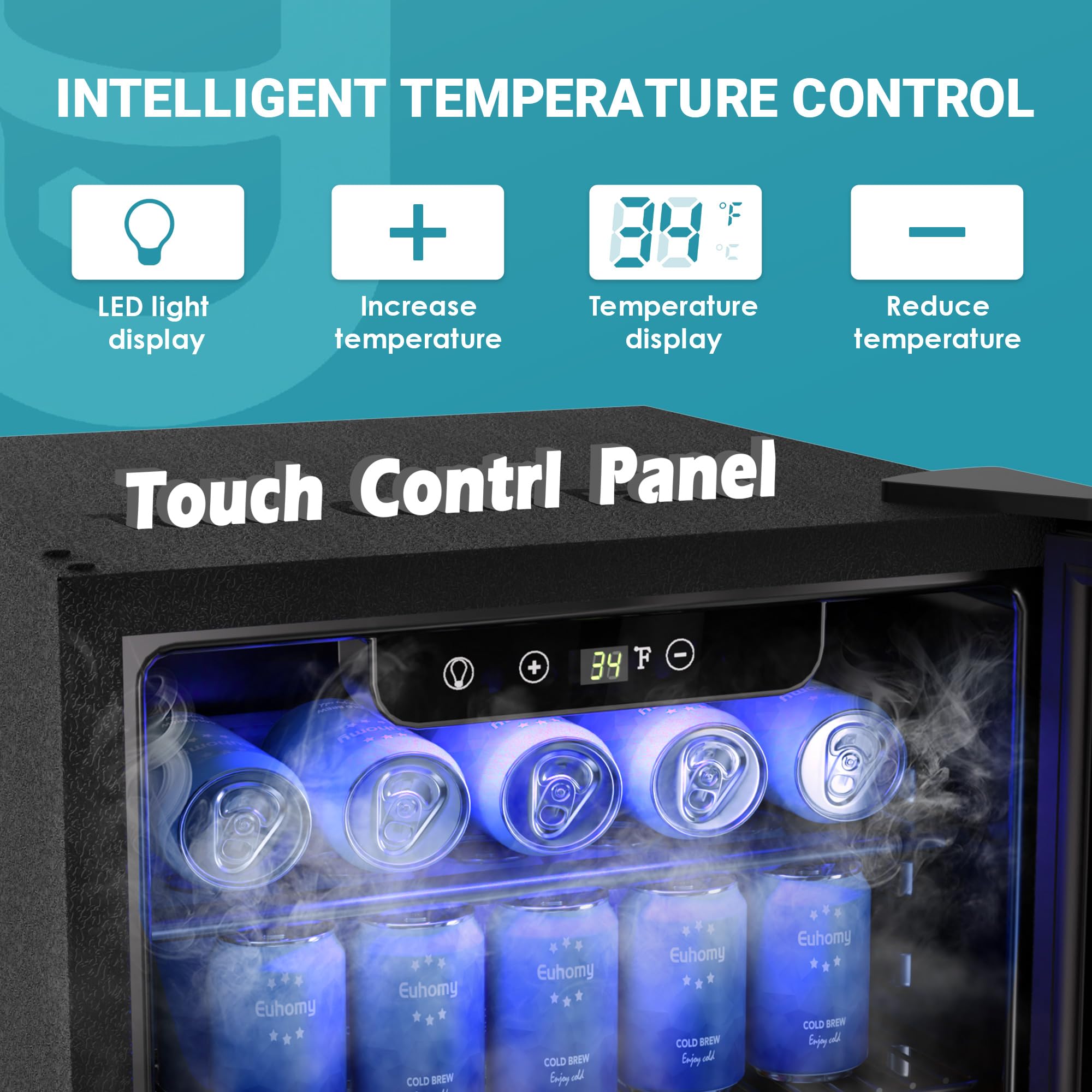 Euhomy Fizz 95 Beverage Refrigerator