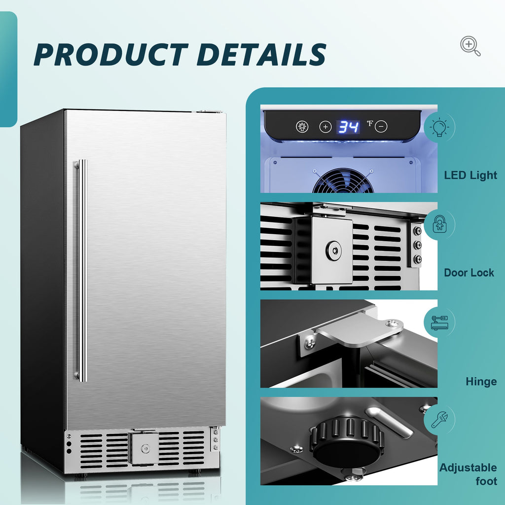 Euhomy Pulse 126 Beverage Refrigerator