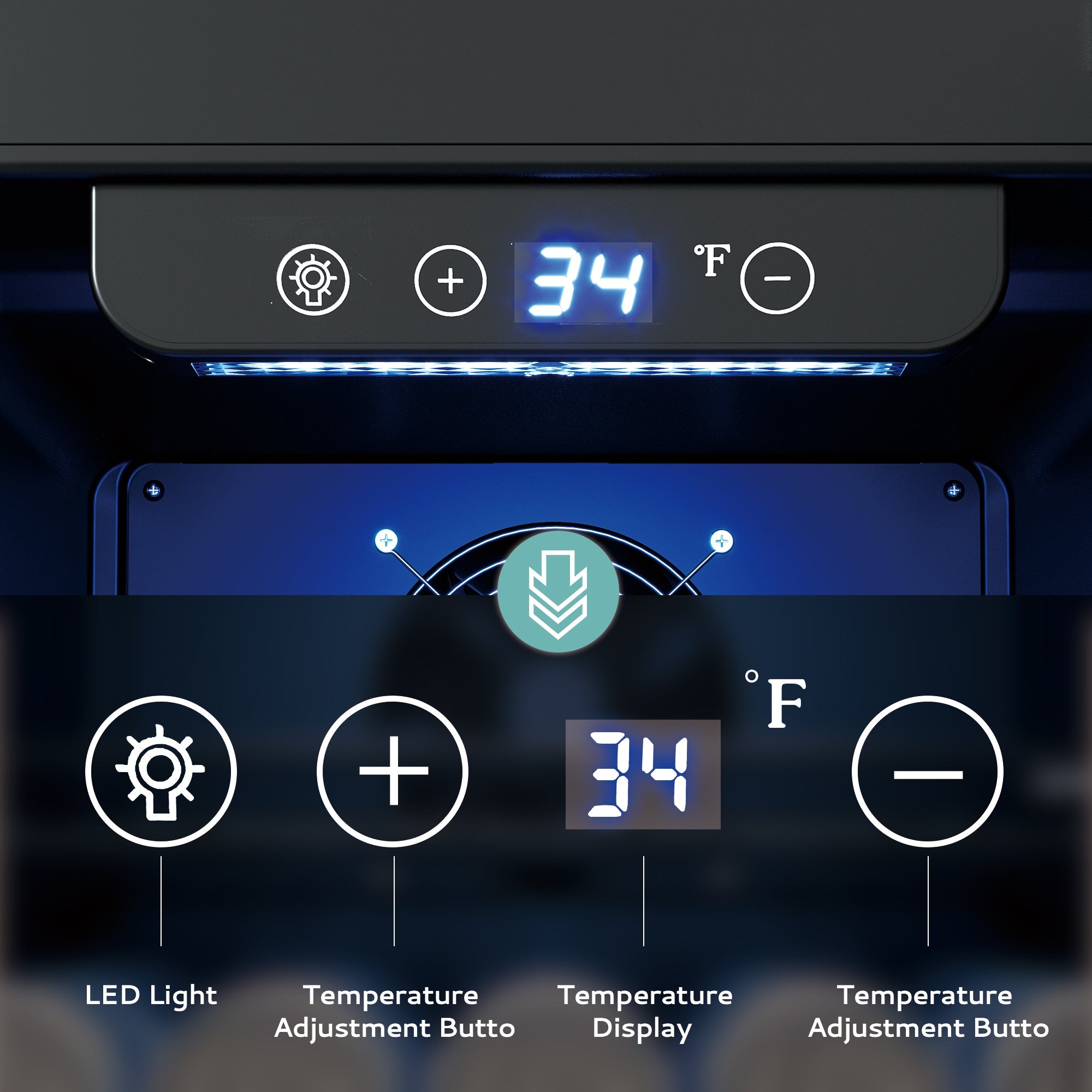 Euhomy Pulse 126 Beverage Refrigerator